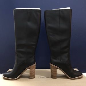 Leather mid-calf boots; Madewell “the tali boot”